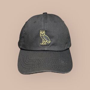 RARE OVO Golden Owl October's Very Own Hat Cap Black Strapback Made in USA Drake